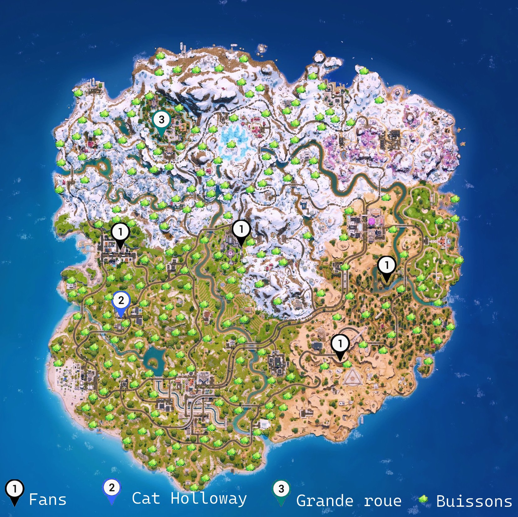 Guide fortnite carte semaine 5 8