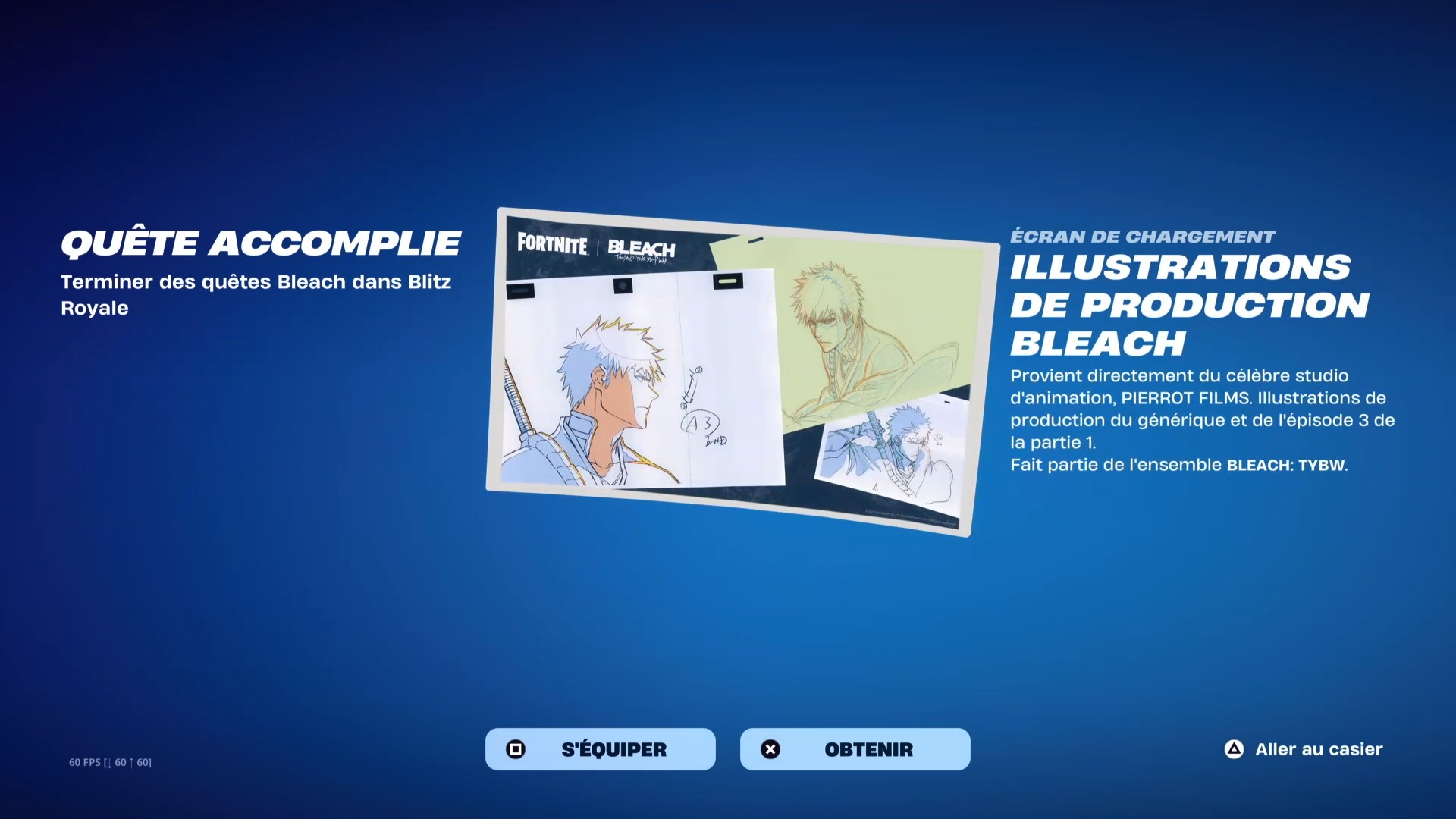 Guide fortnite ecran chargement quete bleach 1