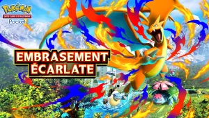 Image d'illustration pour l'article : Pokémon TCG Pocket fait encore dans la Méga-Évolution avec sa prochaine extension, Embrasement Écarlate