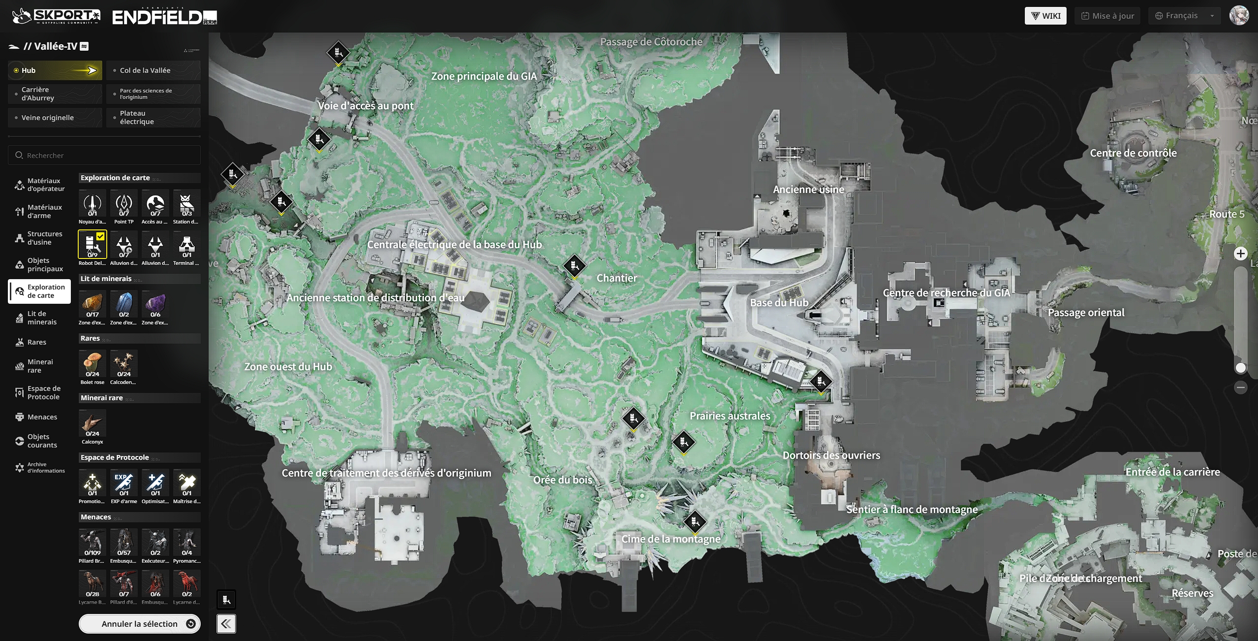 Arknights endfield carte interactive