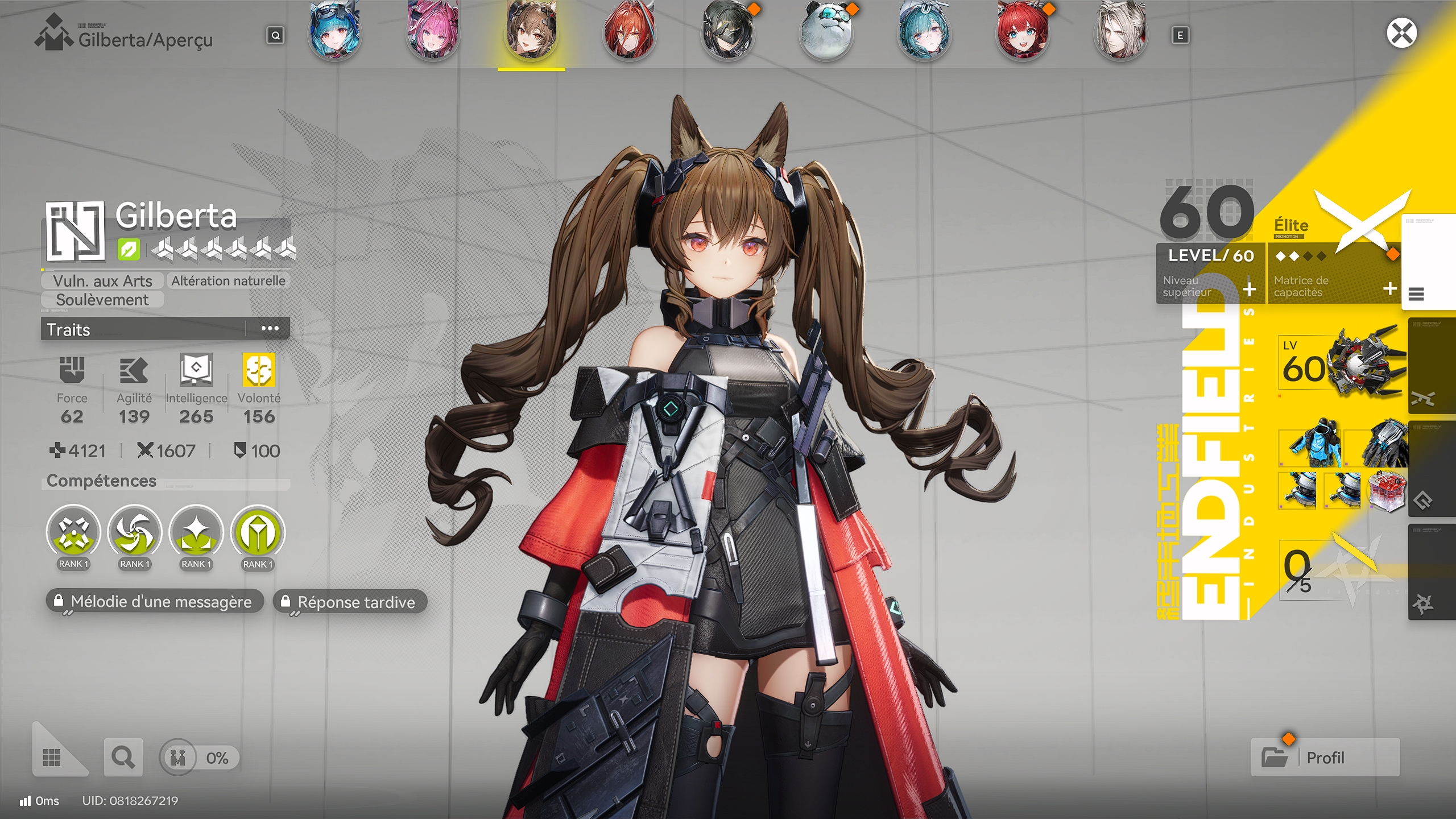 Arknights: endfield la liste des opérateurs