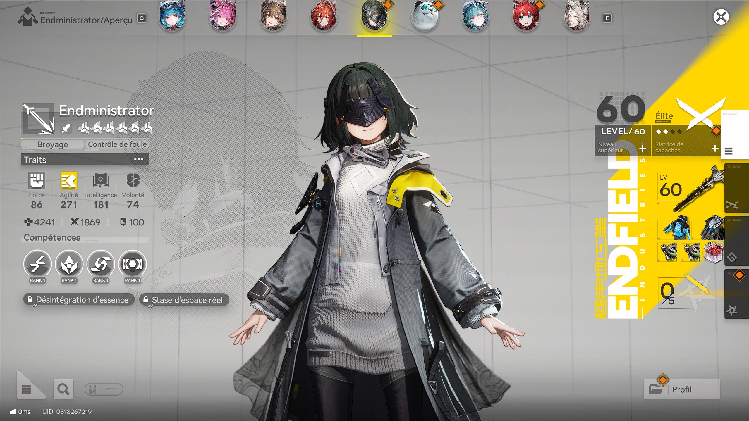 Arknights: endfield la liste des opérateurs