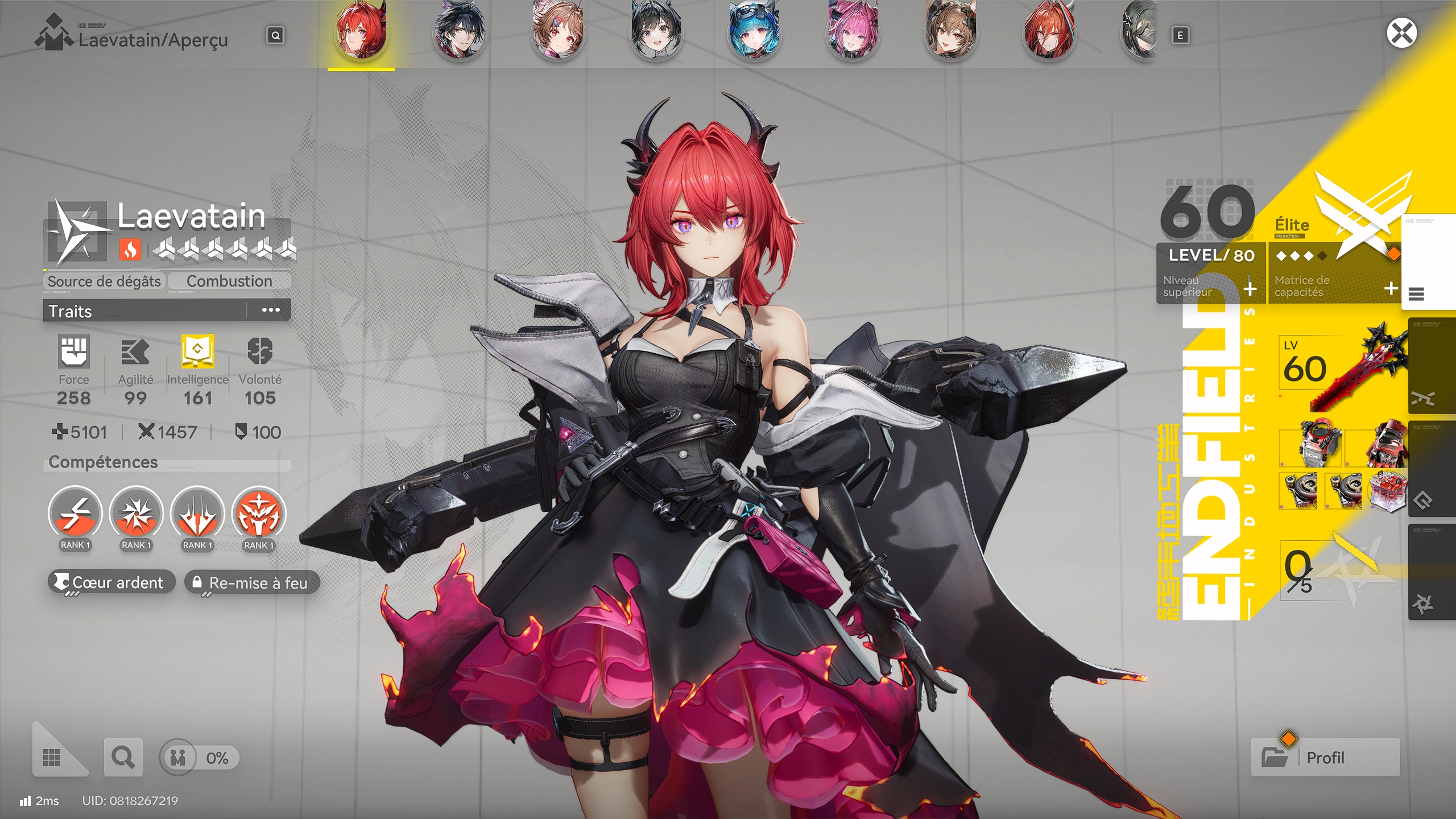 Arknights: endfield la liste des opérateurs