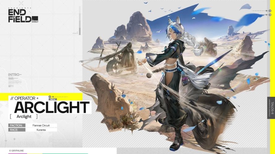 Image d\'illustration pour l\'article : Arclight Arknights Endfield : meilleure équipe, meilleur équipement, cadeau… Notre guide pour optimiser la construction de ce personnage électrique