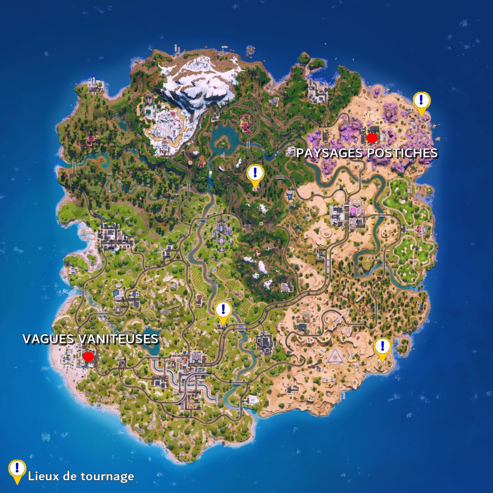 Fortnite guide carte semaine 6 chapitre 7 saison1 2