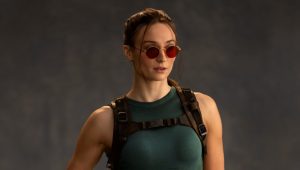 Image d'illustration pour l'article : Tomb Raider : Une première photo de Sophie Turner en Lara Croft pour la série TV d&rsquo;Amazon
