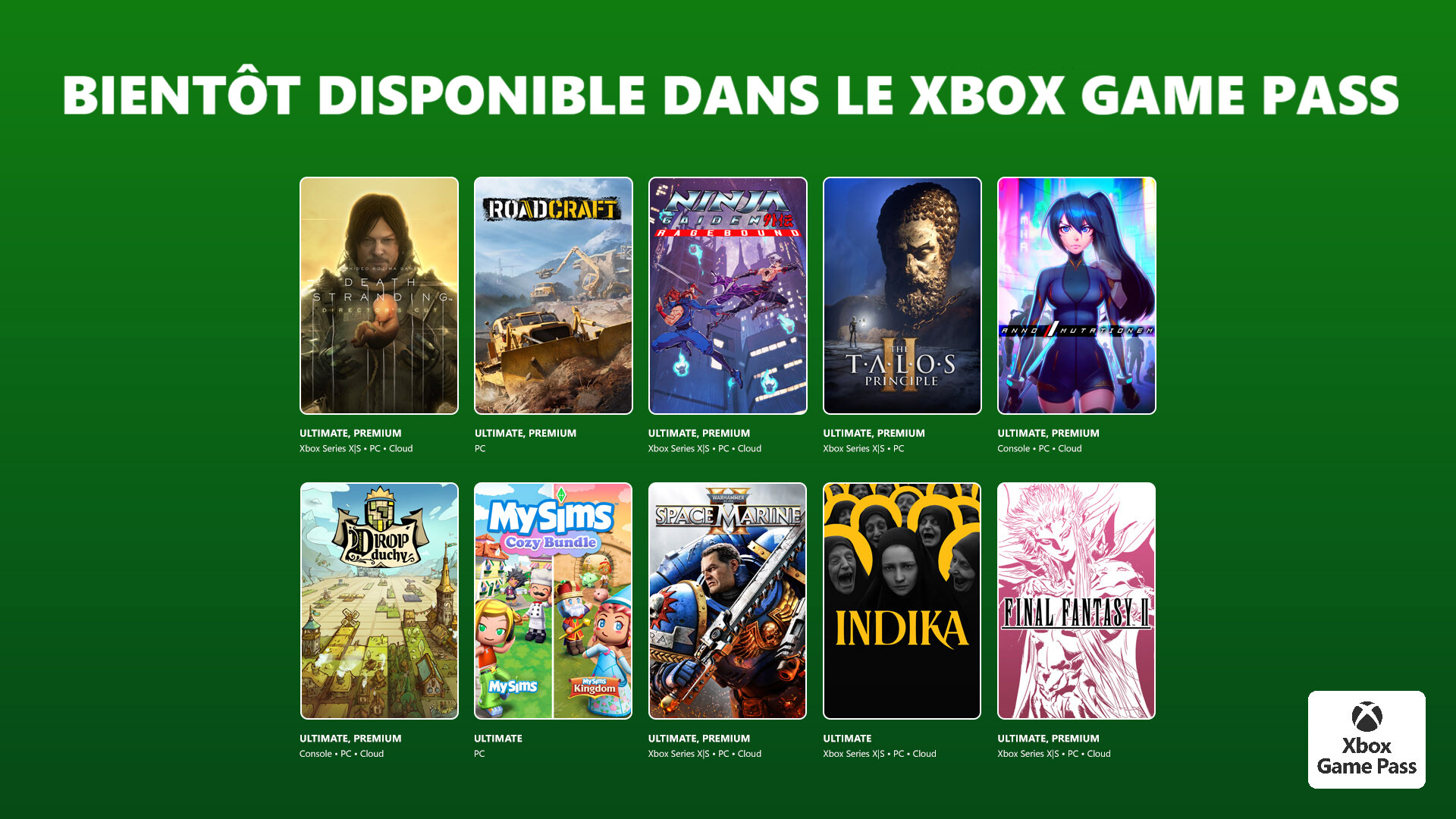 Xbox Game Pass : Warhammer 40,000: Space Marine II, Death Stranding et d’autres jeux arrivent dans l’abonnement