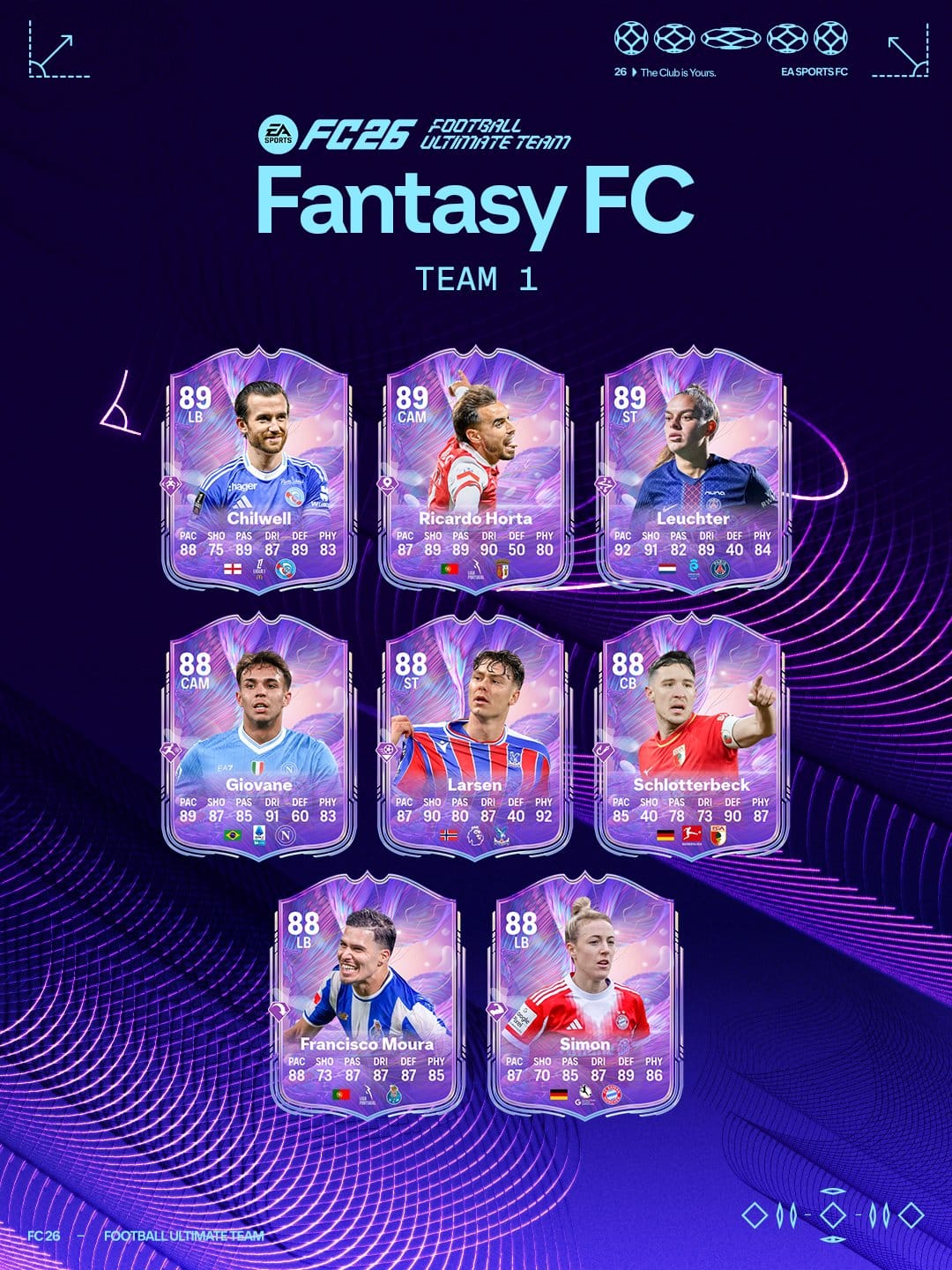 Ea sports fc 26 fantasy fc equipe 1 3 3 Ea sports fc 26 fantasy fc equipe 1 3 3