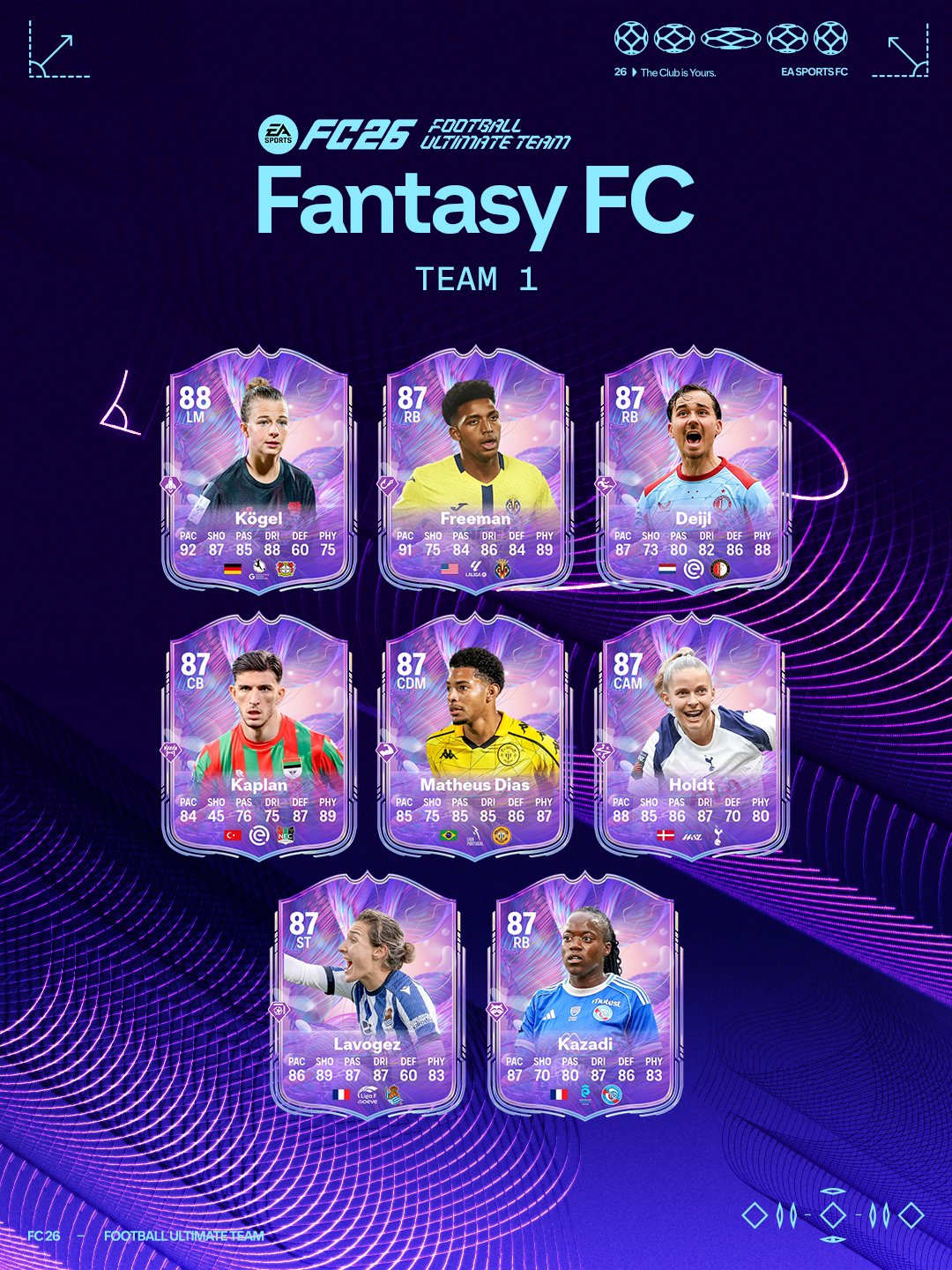 Ea sports fc 26 fantasy fc equipe 1 4 4 Ea sports fc 26 fantasy fc equipe 1 4 4