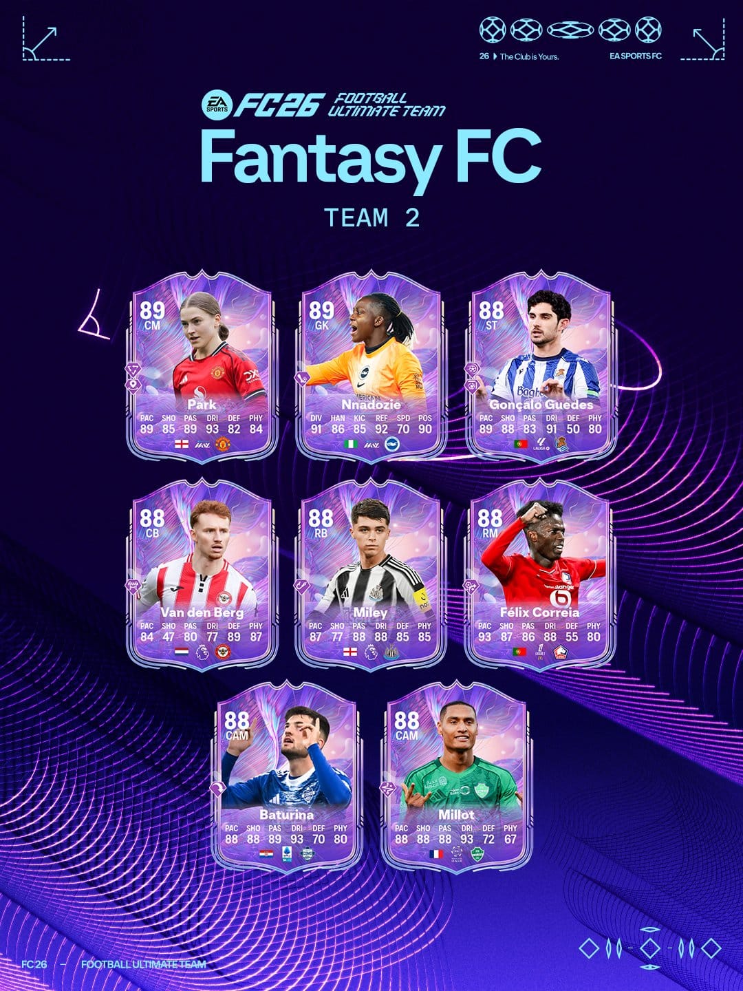 Ea sports fc 26 fantasy fc equipe 2 3 3 Ea sports fc 26 fantasy fc equipe 2 3 3