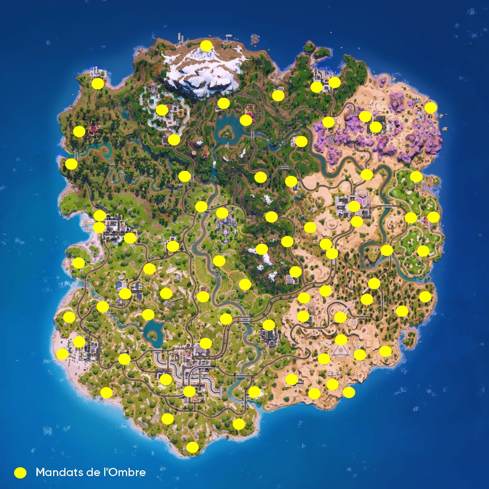 Fortnite guide quetes semaine 11 carte 4