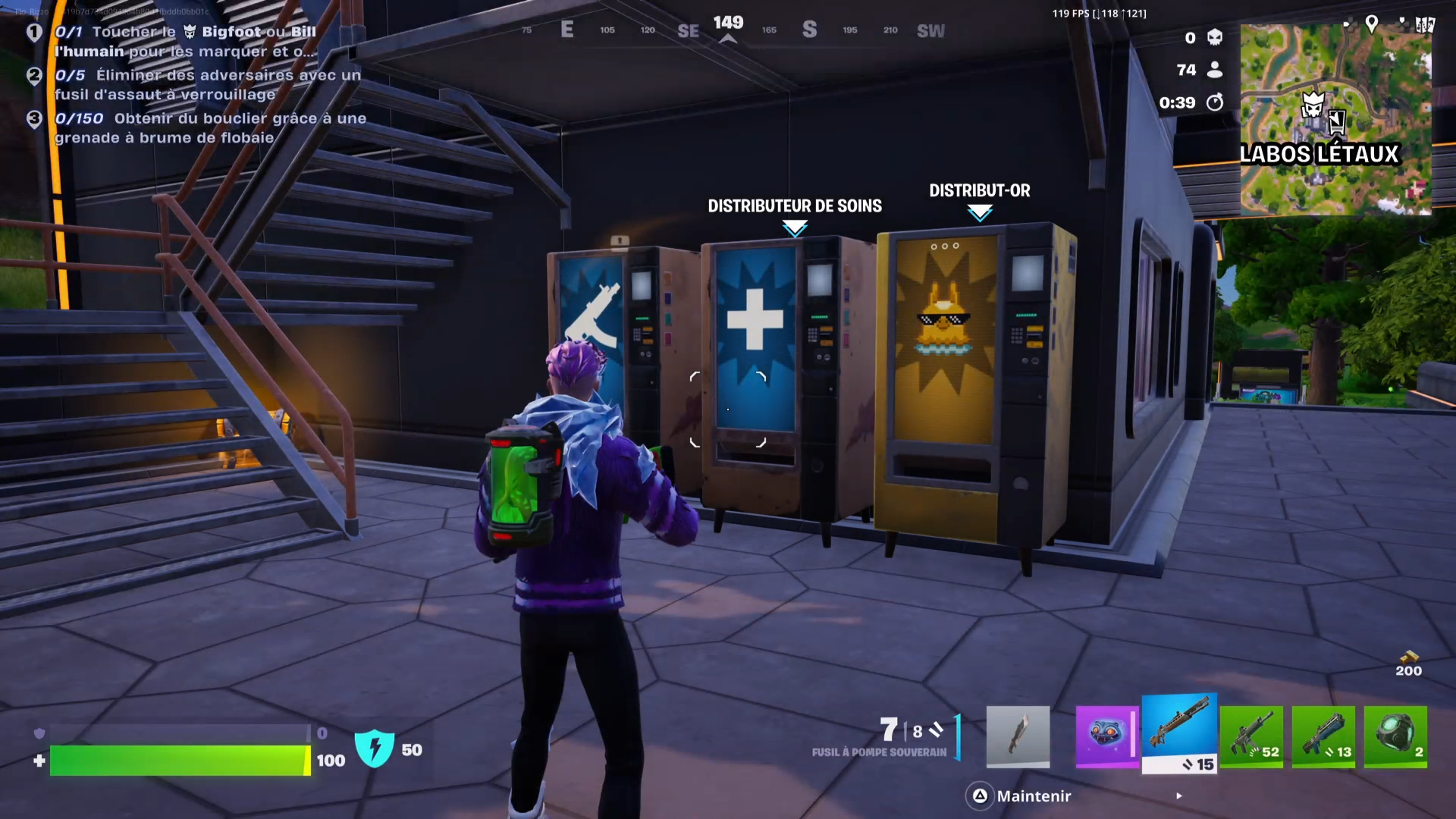 Fortnite quete distributeur auto 2