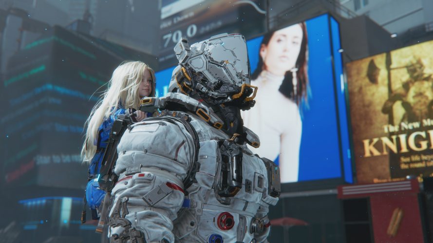 Image d\'illustration pour l\'article : Pragmata dévoile un Times Square lunaire et de nouveaux ennemis avant sa sortie en avril 2026