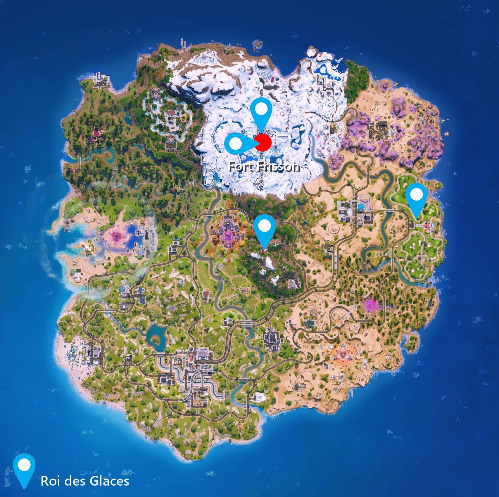 Fortnite carte chapitre 7 saison 2 guide semaine 2 1