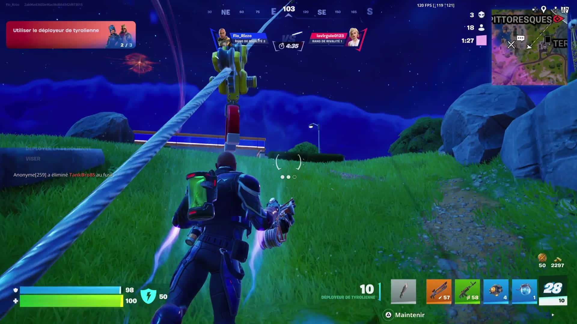 Fortnite guide deployeur de tyrolienne 3 Fortnite guide deployeur de tyrolienne 3