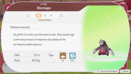 Image d'illustration pour l'article : Minotaupe - Pokémon Pokopia