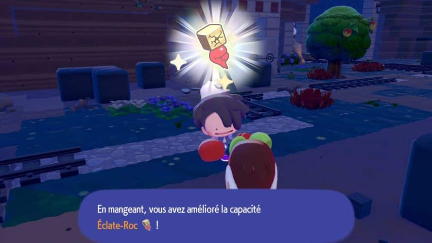 Capacité eclate-roc amélioration pokémon pokopia