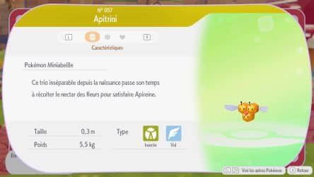 Image d'illustration pour l'article : Apitrini - Pokémon Pokopia