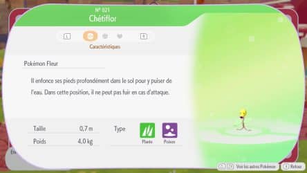 Image d'illustration pour l'article : Chétiflor - Pokémon Pokopia
