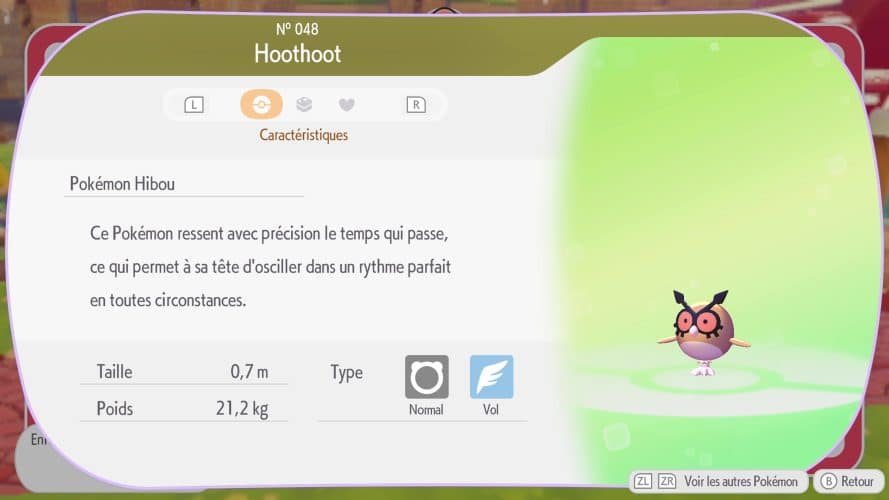 Image d\'illustration pour l\'article : Hoothoot – Pokémon Pokopia