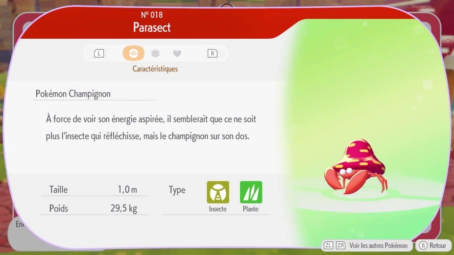 Image d\'illustration pour l\'article : Parasect – Pokémon Pokopia