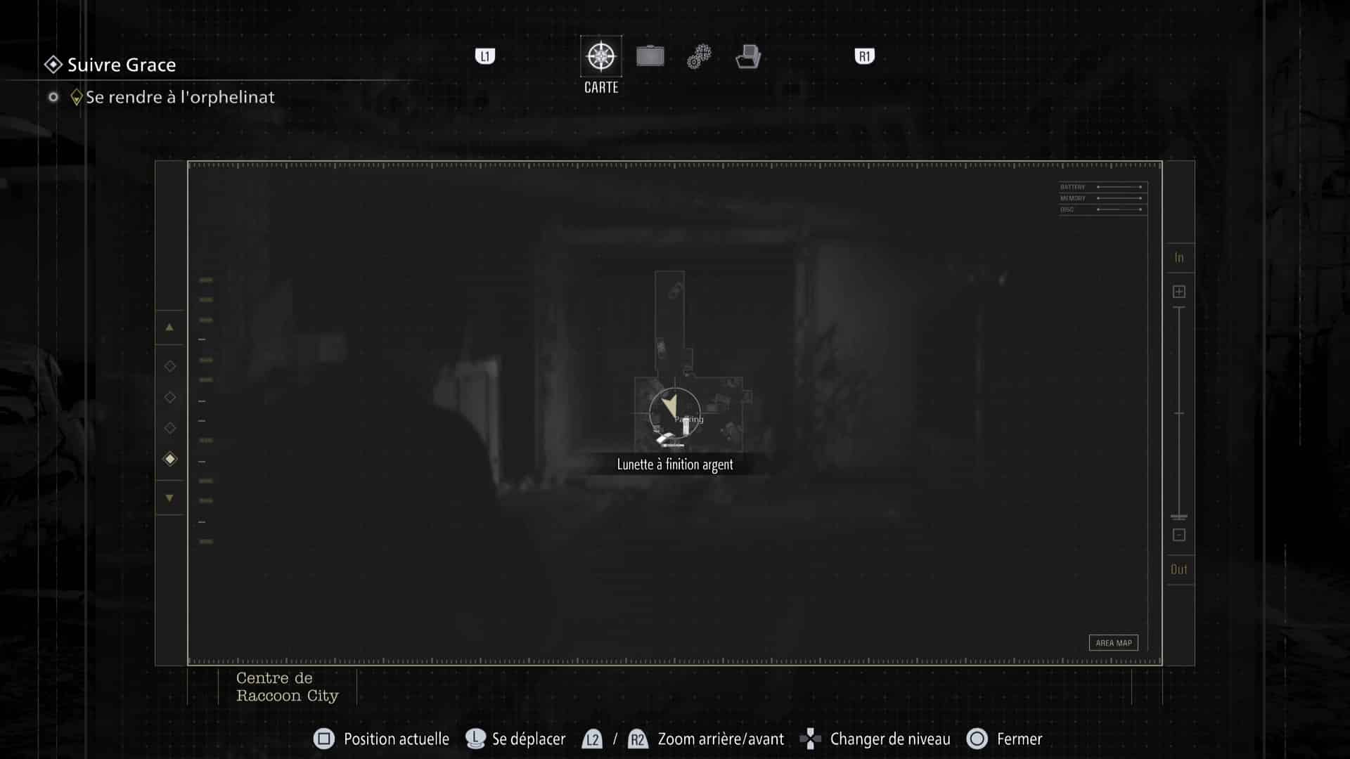 Resident evil requiem lunette finition argent 1 35 Resident evil requiem lunette finition argent 1 35