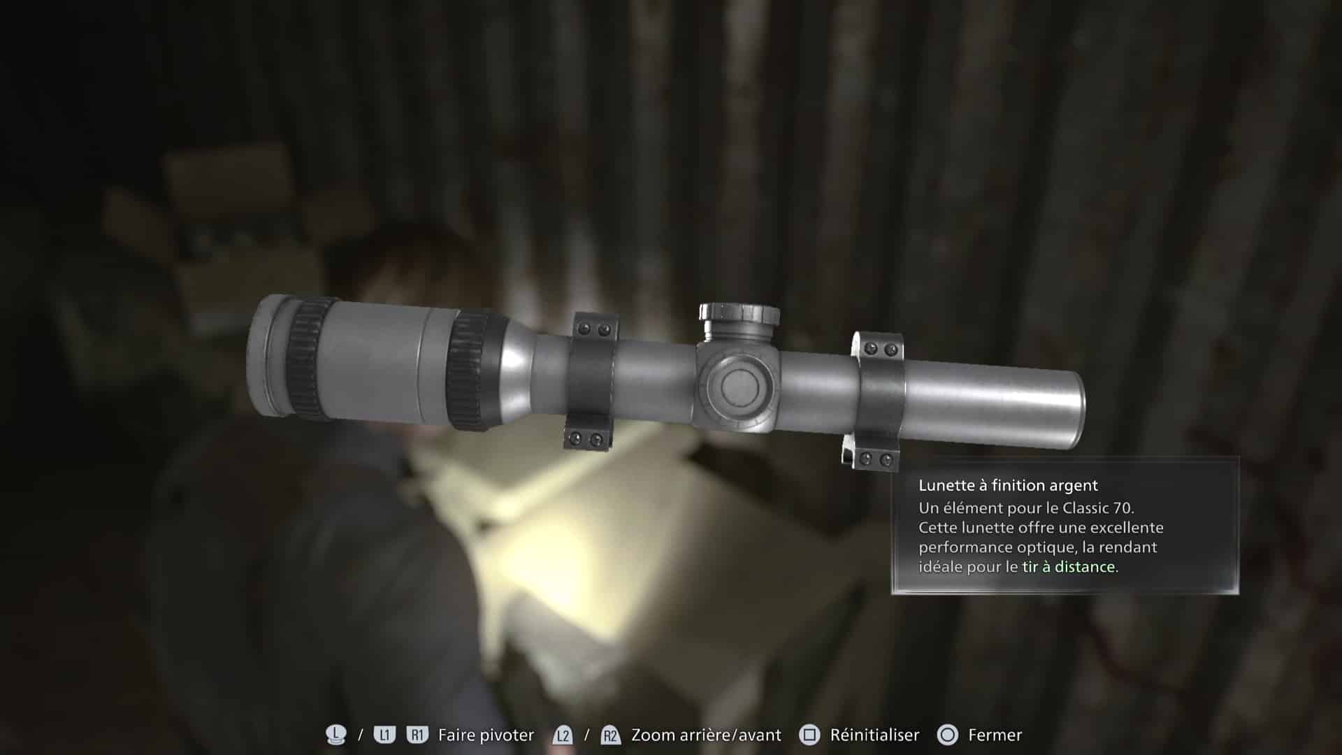 Resident evil requiem lunette finition argent 5 39 Resident evil requiem lunette finition argent 5 39