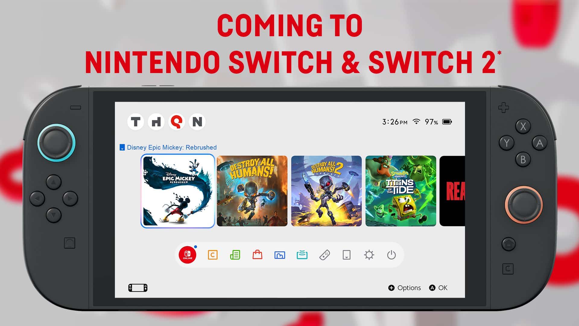 THQ Nordic annonce plusieurs jeux sur Switch 2 (et Switch) pour 2026