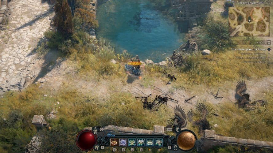 Image d\'illustration pour l\'article : Faveur pour une faveur Diablo 4 : où trouver un kolalodon, un omblelin et un ventre argenté pour Shi Yugong ?