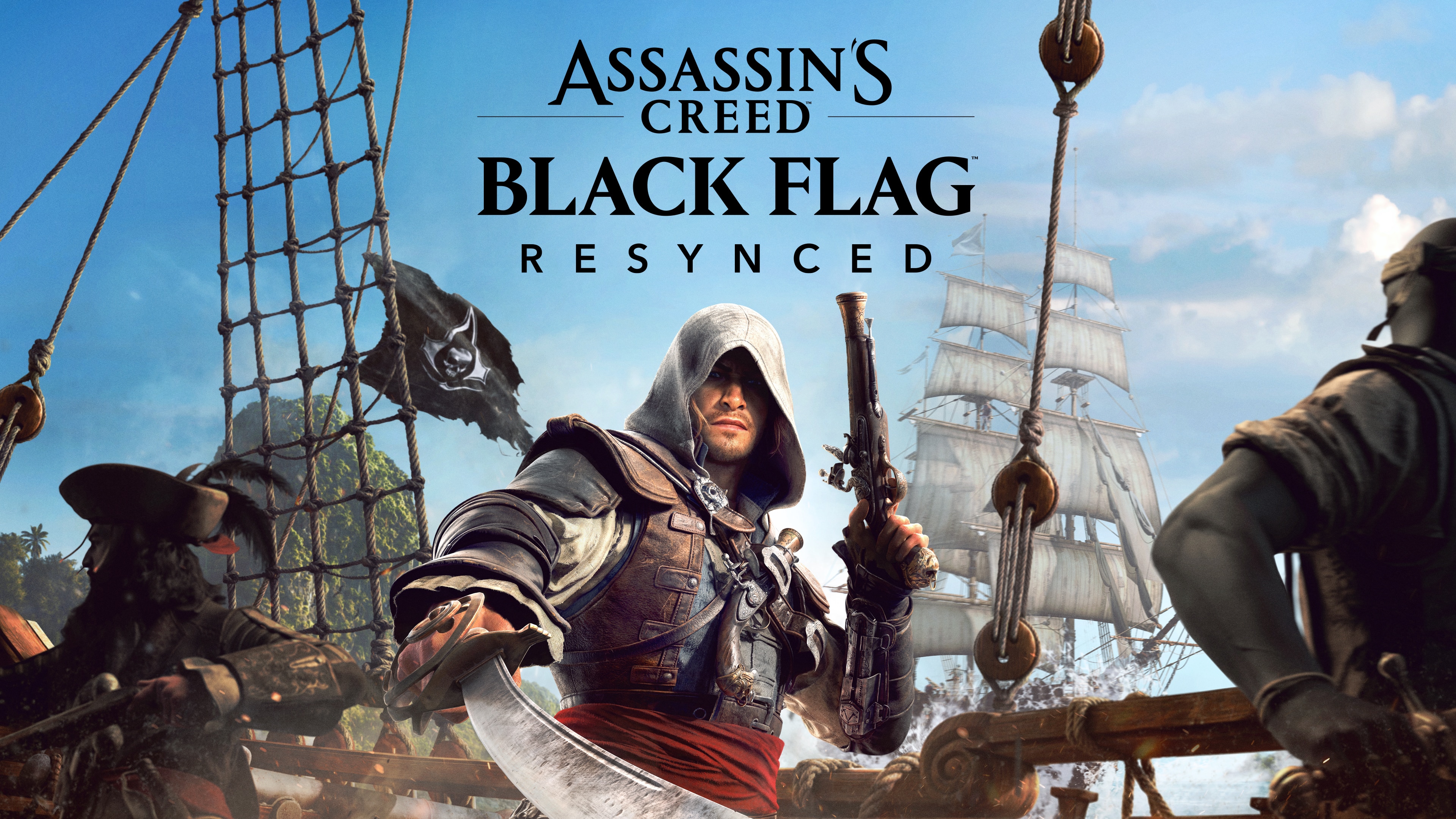 Assassin's Creed Black Flag Resynced key art - remake bajak laut tahun 2013