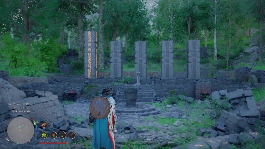 Image d\'illustration pour l\'article : Comment résoudre l&rsquo;énigme des Ruines de la colline de la Forêt vespérale – Crimson Desert