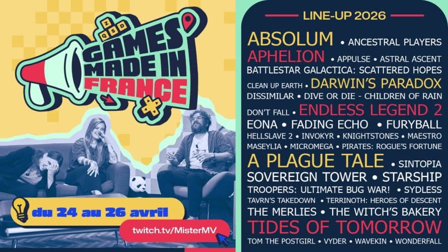 Image d\'illustration pour l\'article : Games Made in France sera bientôt de retour, le line-up se dévoile en vidéo