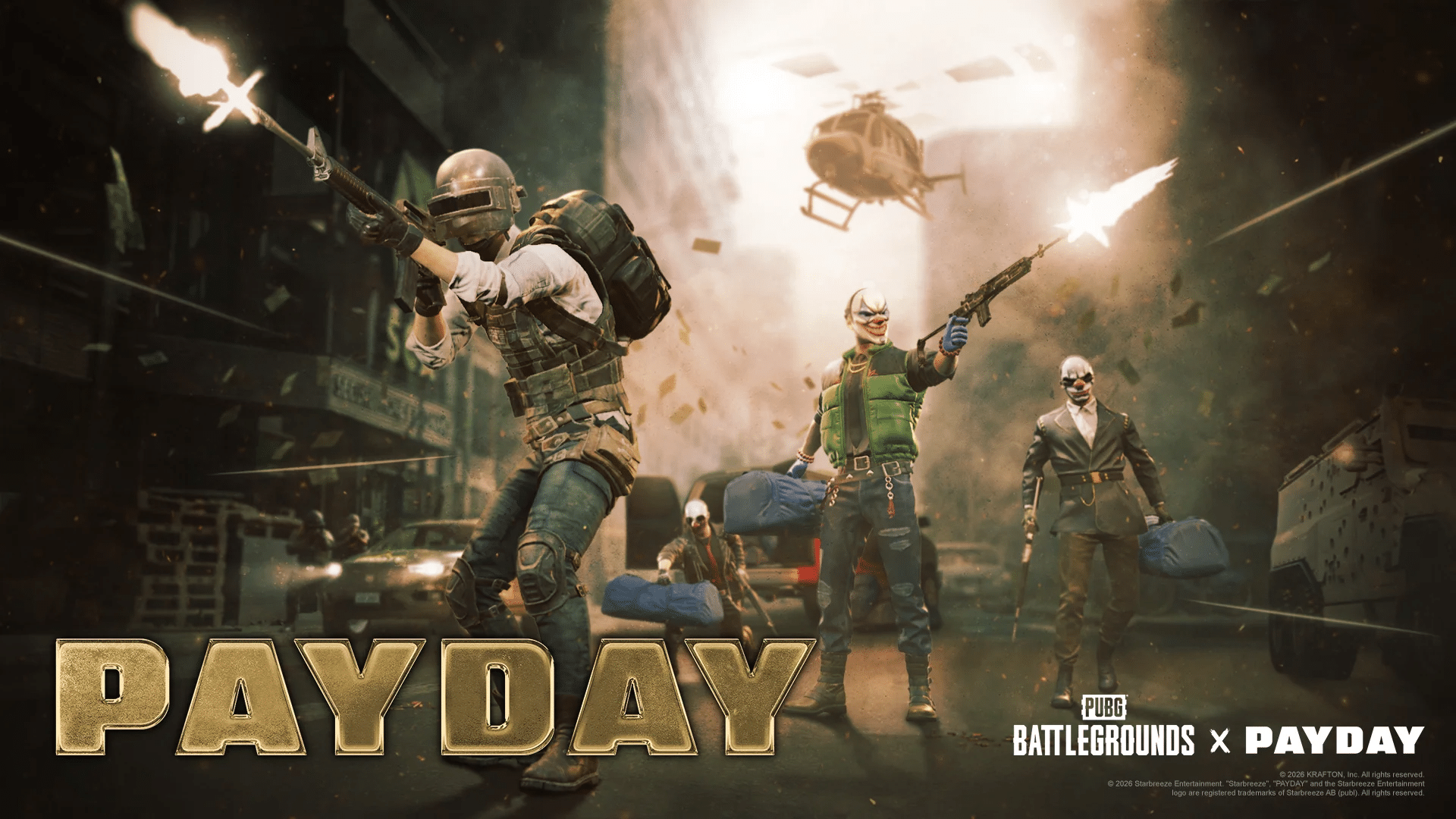 PUBG x PAYDAY: Payday is coming in Krafton’s hit Battle Royale