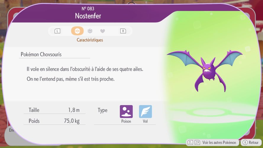 Image d\'illustration pour l\'article : Nostenfer – Pokémon Pokopia