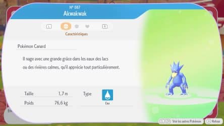 Image d'illustration pour l'article : Akwakwak - Pokémon Pokopia