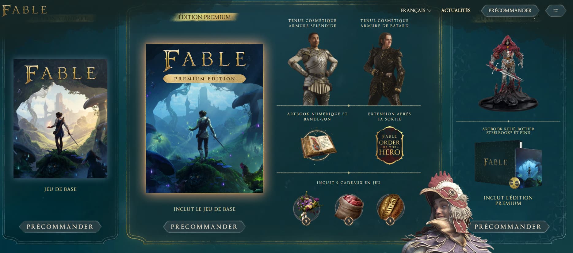 Editions fable precommandes 3 Fable
