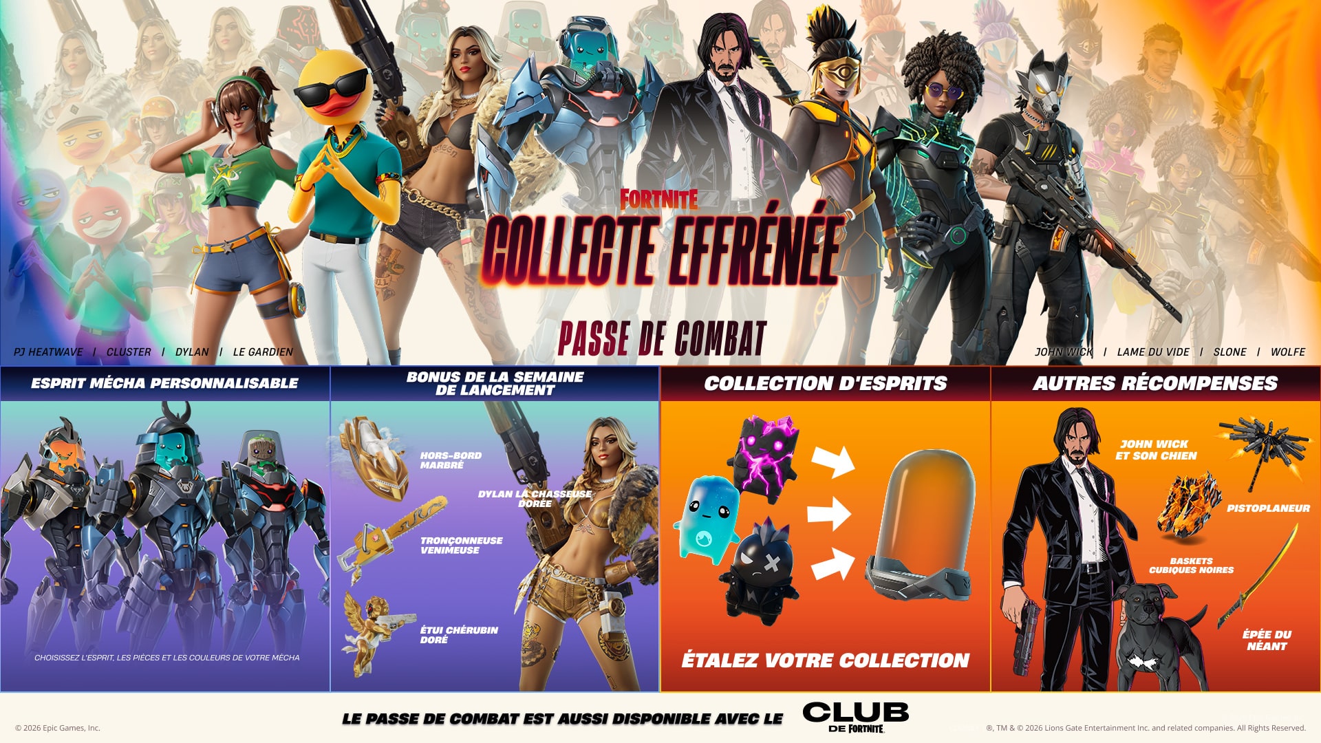 Fortnite passe de combat collecte effrenee 8