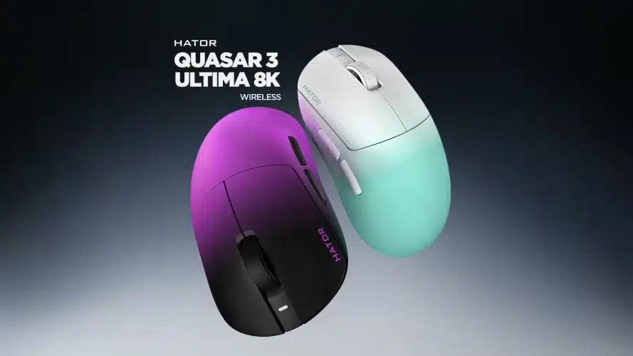 Test Hator Quasar 3 et 3S Ultima 8K Wireless – Une souris ultra performante à moins de 100€