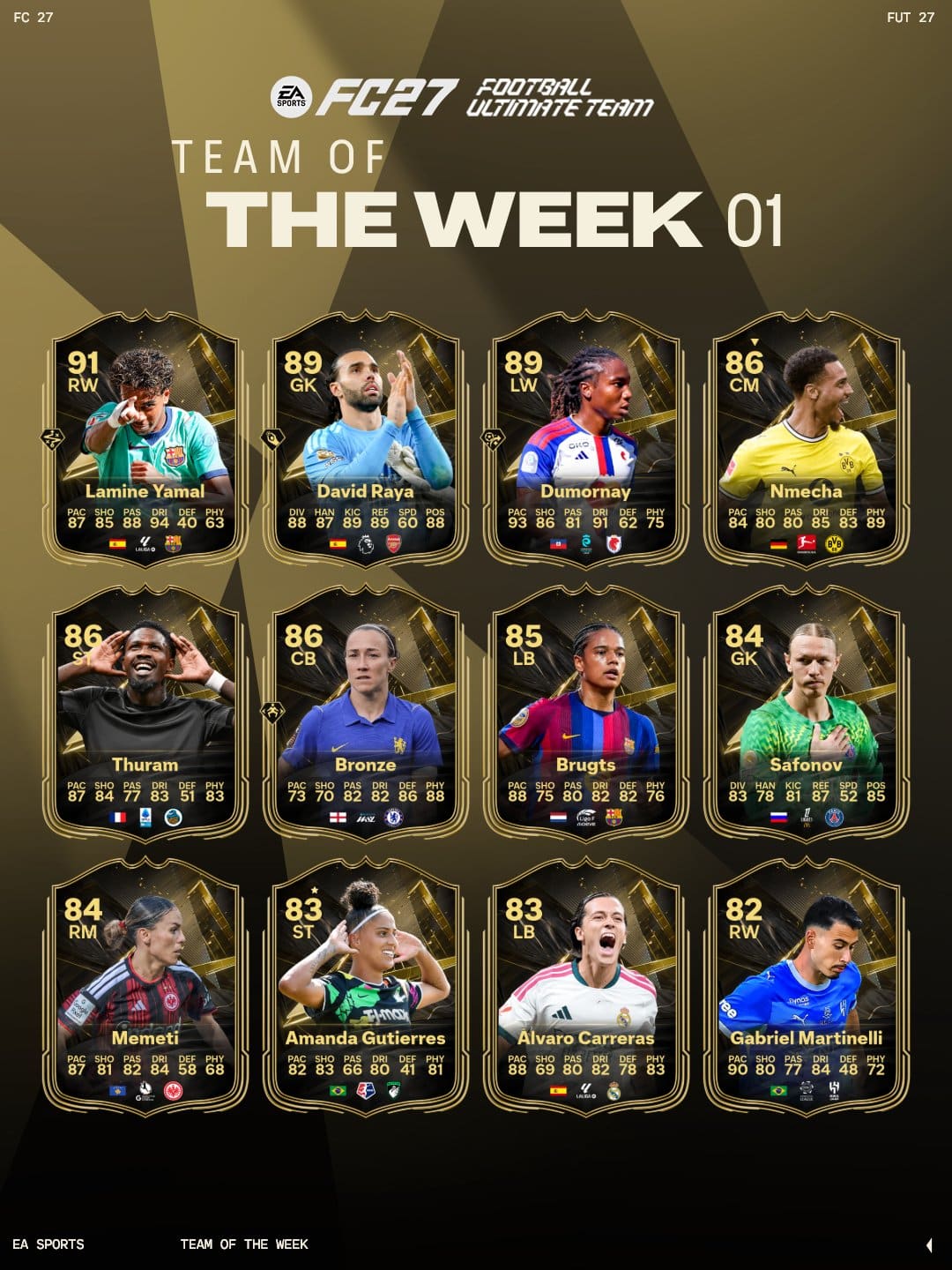 Ea sports fc 27 totw 1 1 1 Ea sports fc 27 totw 1 1 1