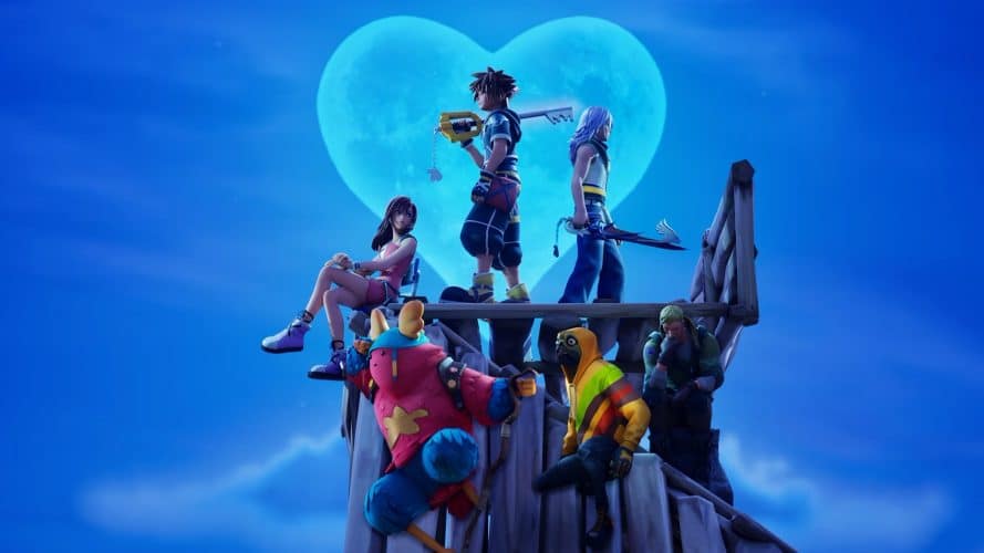 Les personnages de Kingdom Hearts débarquent dans Fortnite cette semaine, avec Sora, Riku, Kairi et Roxas