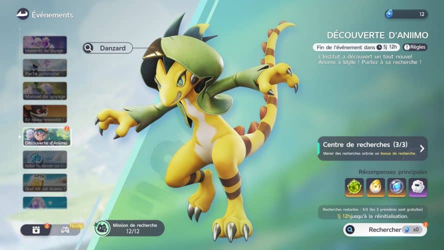 Où trouver Danzard dans Aniimo ?