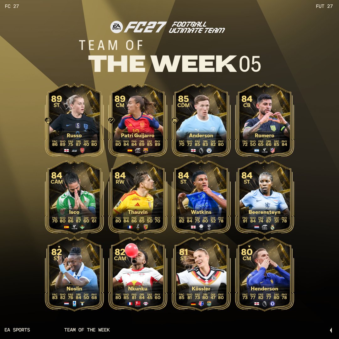 Ea sports fc 27 totw 5 1 1 Ea sports fc 27 totw 5 1 1