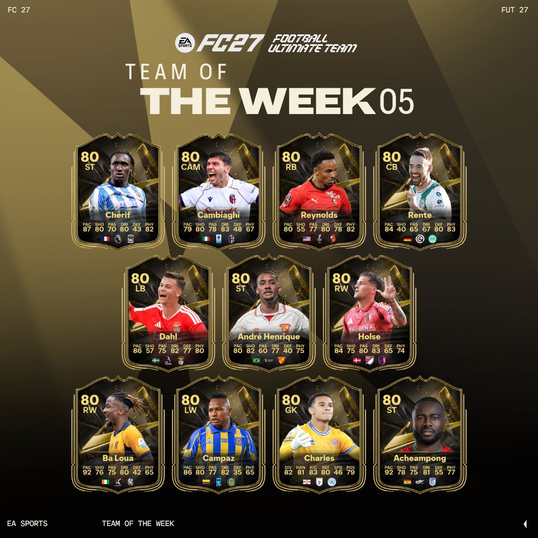 Ea sports fc 27 totw 5 2 2 Ea sports fc 27 totw 5 2 2