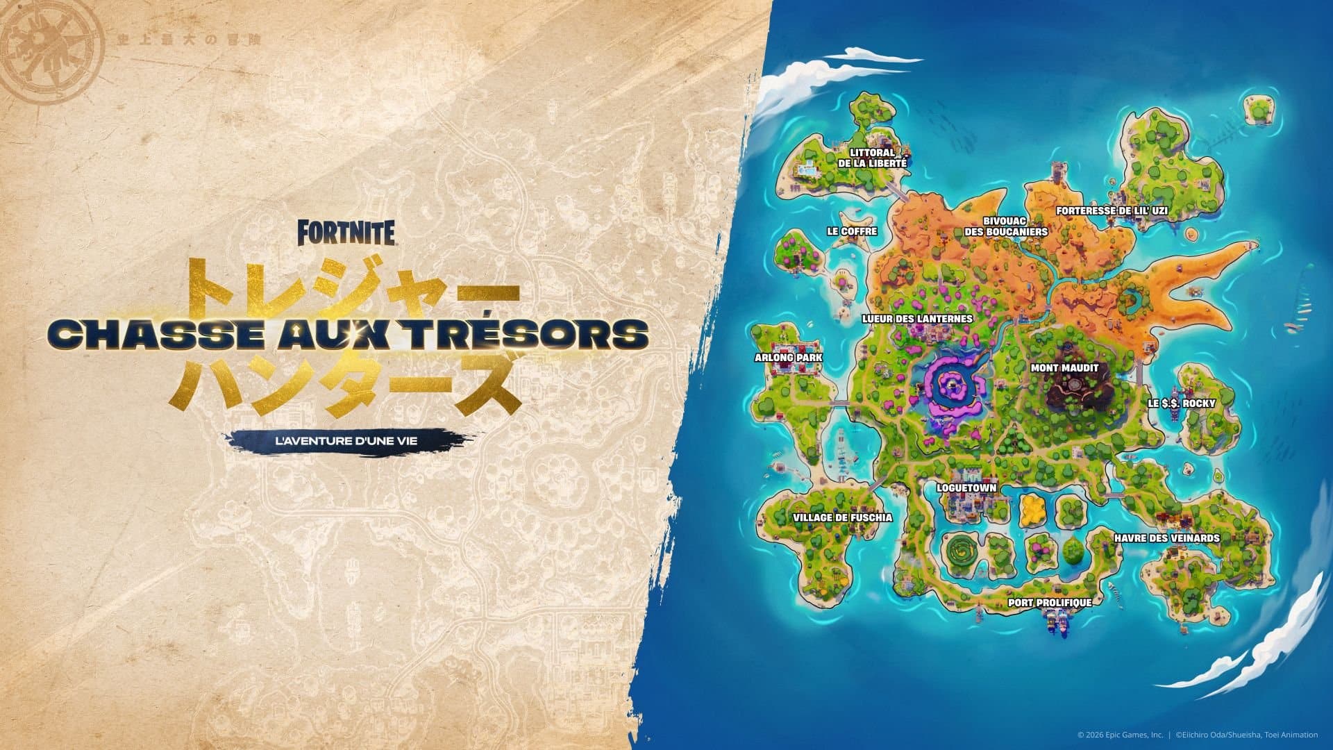 Fortnite chasse aux tresors carte 2 Fortnite chasse aux tresors carte 1